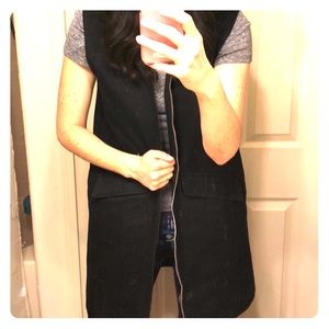Kate Spade Black zip dress/vest